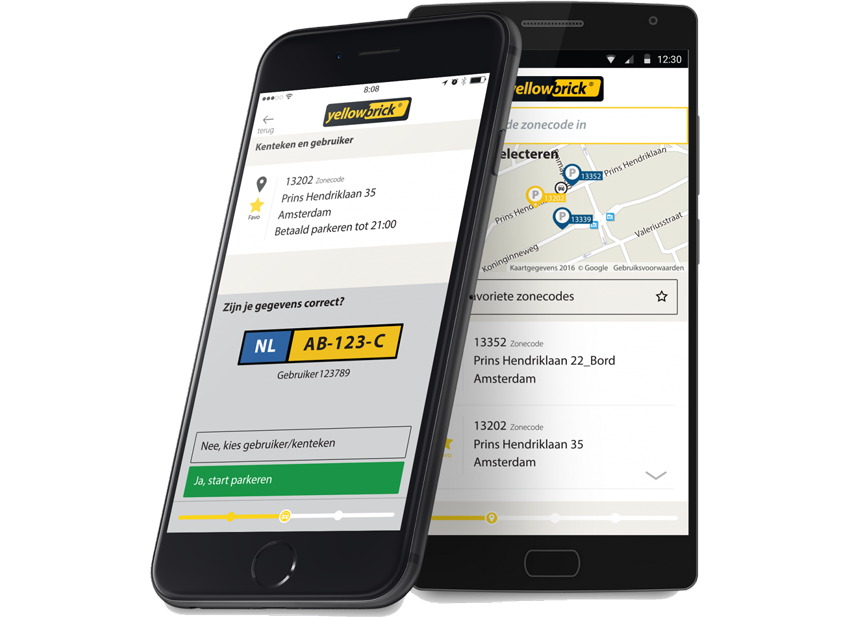 In-app betalen voor parkeren via Yellowbrick