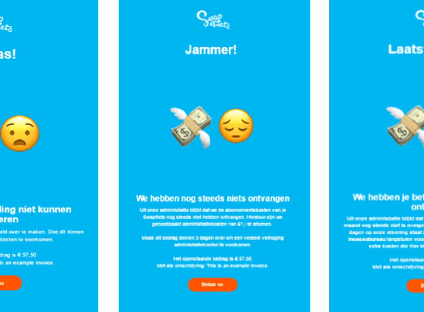 Betaalherinnering Swapfiets