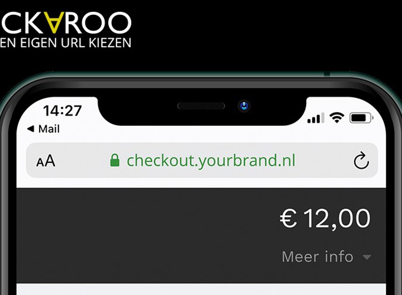 Kies zelf je eigen checkout URL, gelinkt aan je eigen domein