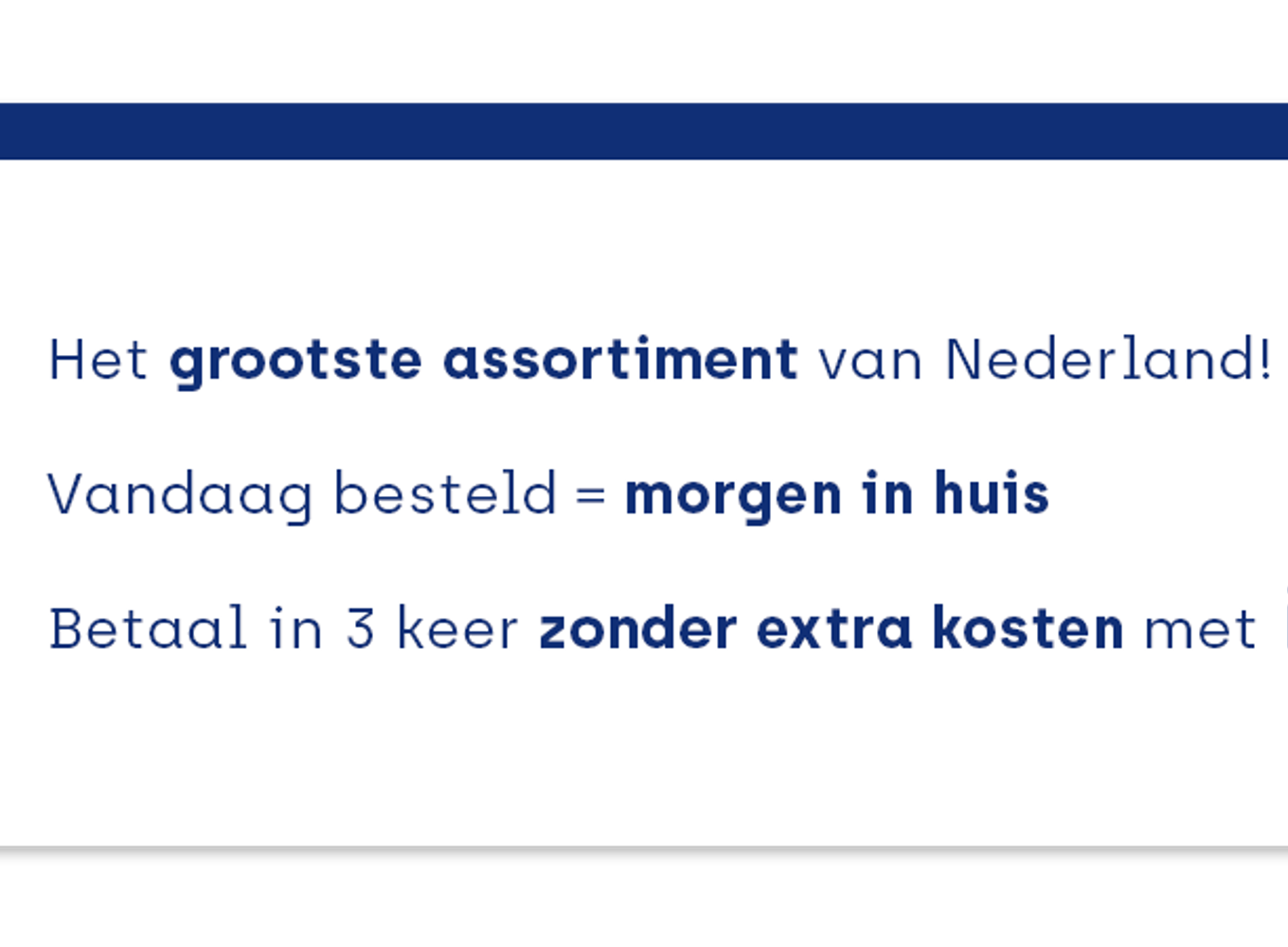 Tip 1: Toon vooraf in3 op je website
